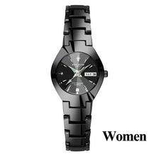 Load image into Gallery viewer, Lovers Watches Luxury Quartz Wrist Watch for Men and Women Hodinky Dual Calender Week Steel Saat Reloj Mujer Hombre Couple Watch