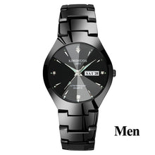 Load image into Gallery viewer, Lovers Watches Luxury Quartz Wrist Watch for Men and Women Hodinky Dual Calender Week Steel Saat Reloj Mujer Hombre Couple Watch