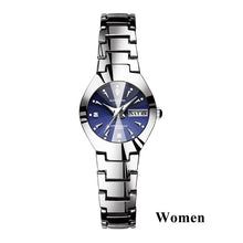 Load image into Gallery viewer, Lovers Watches Luxury Quartz Wrist Watch for Men and Women Hodinky Dual Calender Week Steel Saat Reloj Mujer Hombre Couple Watch