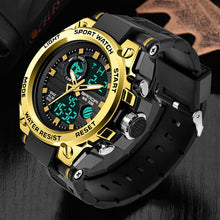 Load image into Gallery viewer, SANDA Brand Wrist Watch Men Watches Military Army Sport Style Wristwatch Dual Display Male Watch For Men Clock Waterproof Hours