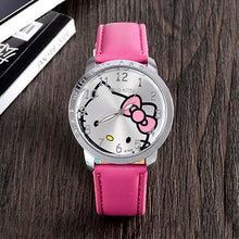 Load image into Gallery viewer, Fashion Brand Quartz Watch Children Girl Women Leather Crystal Wrist Watch Kids Wristwatch Clock relogio