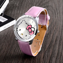 Load image into Gallery viewer, Fashion Brand Quartz Watch Children Girl Women Leather Crystal Wrist Watch Kids Wristwatch Clock relogio