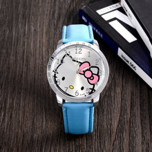 Load image into Gallery viewer, Fashion Brand Quartz Watch Children Girl Women Leather Crystal Wrist Watch Kids Wristwatch Clock relogio