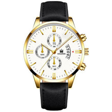 Load image into Gallery viewer, Relogio Masculino watches men fashion Sport box stainless steel leather band watch Quartz business wristwatch Reloj Hombre 2019