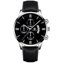 Load image into Gallery viewer, Relogio Masculino watches men fashion Sport box stainless steel leather band watch Quartz business wristwatch Reloj Hombre 2019