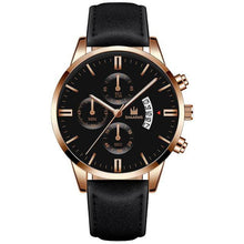 Load image into Gallery viewer, Relogio Masculino watches men fashion Sport box stainless steel leather band watch Quartz business wristwatch Reloj Hombre 2019