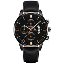 Load image into Gallery viewer, Relogio Masculino watches men fashion Sport box stainless steel leather band watch Quartz business wristwatch Reloj Hombre 2019