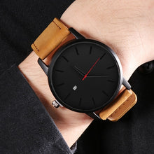 Load image into Gallery viewer, Men&#39;s Watches Fashion Leather Quartz Watch Men Casual Sports Male erkek kol saati Wristwatch Montre Hombre Relogio Masculino