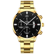 Load image into Gallery viewer, Fashion Men Stainless Steel Watch Luxury Calendar Quartz Wrist Watches Business Casual Watch for Man Clock reloj hombre