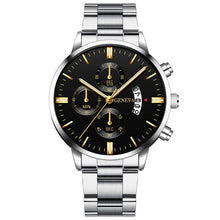 Load image into Gallery viewer, Fashion Men Stainless Steel Watch Luxury Calendar Quartz Wrist Watches Business Casual Watch for Man Clock reloj hombre