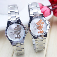 Load image into Gallery viewer, New luxury brand minnie women watch fashion silver ladies wristwatch full steel women&#39;s watches saat relogio feminino