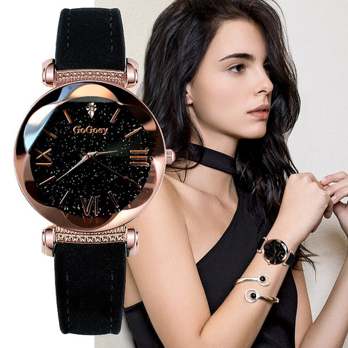 Gogoey Women's Watches 2019 Luxury Ladies Watch Starry Sky Watches For Women Fashion bayan kol saati Diamond Reloj Mujer 2019