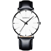 Load image into Gallery viewer, Luxury Fashion Mens Minimalist Watches Ultra Thin black Stainless Steel Mesh Band Watch Men Business Casual Analog Quartz clock