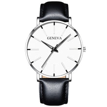 Load image into Gallery viewer, Luxury Fashion Mens Minimalist Watches Ultra Thin black Stainless Steel Mesh Band Watch Men Business Casual Analog Quartz clock