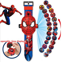 Load image into Gallery viewer, NEW Princess Elsa Spiderman Iron Children Watches Kids 3D Projection Cartoon Pattern Girls Watch Child Boys Digital Wristwatches