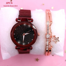 Load image into Gallery viewer, 2019 New brand Starry Sky Women Watch Fashion Elegant Magnet Buckle Vibrato Purple Gold Ladies Wristwatch Luxury Women Watches