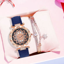 Load image into Gallery viewer, Luxury Women Watches Bracelet set Starry Sky Ladies Bracelet Watch Casual Leather Quartz Wristwatch Clock gift Relogio Feminino