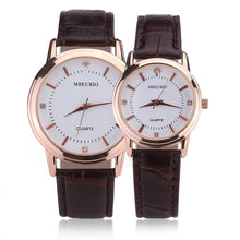 Load image into Gallery viewer, Leather Lover&#39;s Watches Simple Elegant 12 Roman Numerals Black Waterproof Couple Watch Gifts for Men Women Clock Reloj Mujer