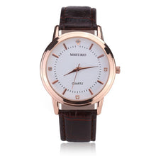 Load image into Gallery viewer, Leather Lover&#39;s Watches Simple Elegant 12 Roman Numerals Black Waterproof Couple Watch Gifts for Men Women Clock Reloj Mujer